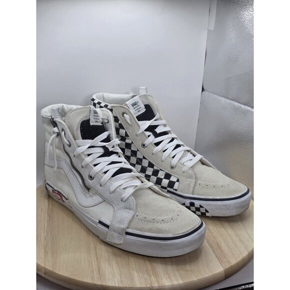 Size 13 - VANS Sk8-Hi CAP LX Reissue White Checkerboard 2018 Mens Sneakers - Picture 5 of 9